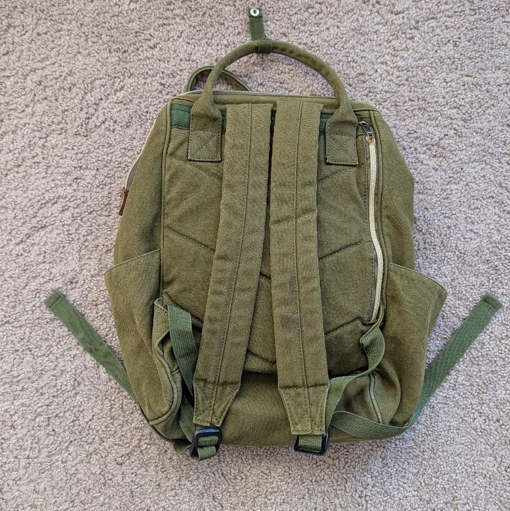 Veegul Army Green Stylish Multipurpose Single Pocket Backpack Handbag Medium